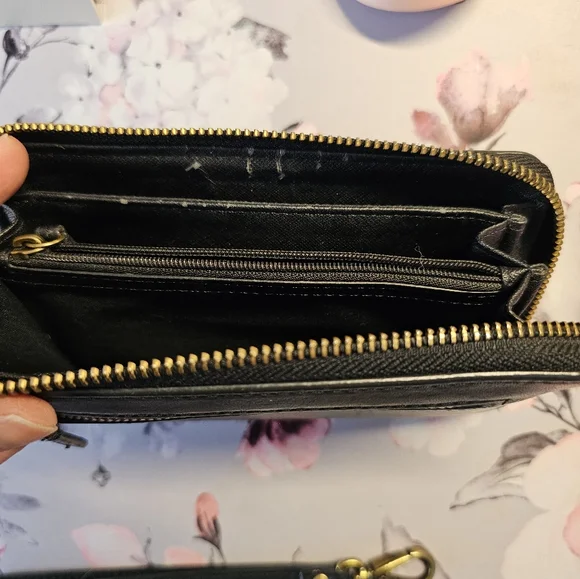 FOSSIL black Leather medium Wallet - Picture 12 of 13